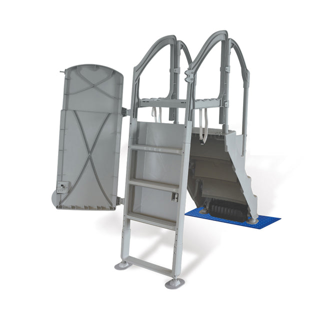 Olympic Ensemble ACM-123 et ACM-124S - Échelle et Escalier pour Piscine Hors Terre