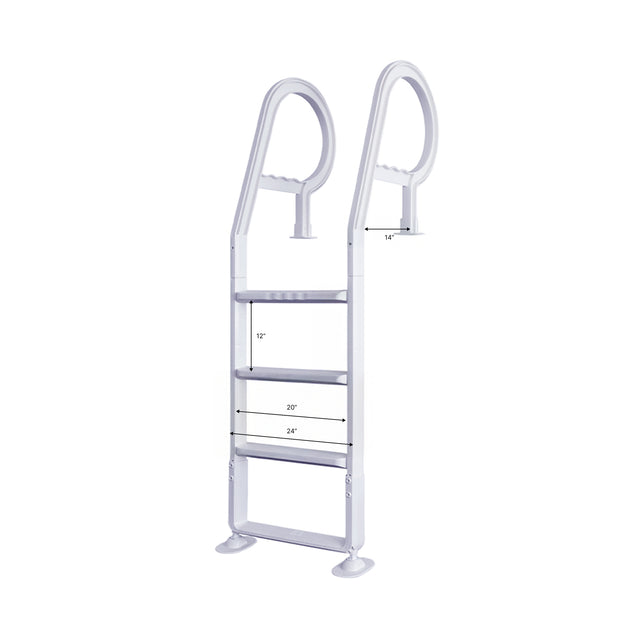 GoPool DL1 - Ladder for Above Ground Pool with Patio