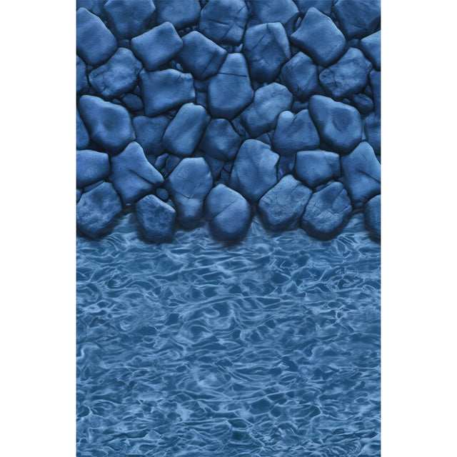 Boulder Swirl Overlap 21' Round & Wall 48'' to 54'' - Above Ground Pool Liner