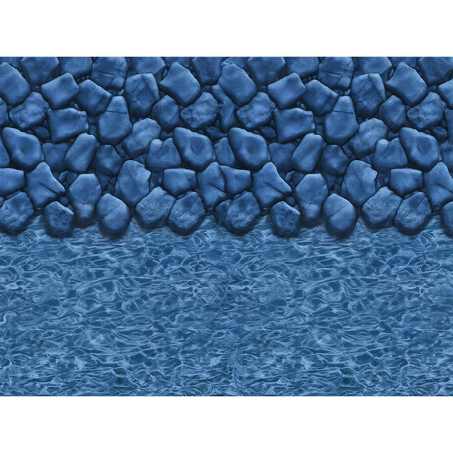 Boulder Swirl Overlap 21' Round & Wall 48'' to 54'' - Above Ground Pool Liner