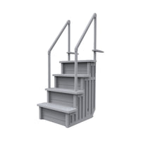 GoPool STP1 - Escaleras para piscina elevada con patio