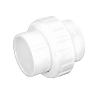 Union Dévissable PRAHER (Collé Femelle X Collé Femelle) - PVC Schedule 40 Blanc