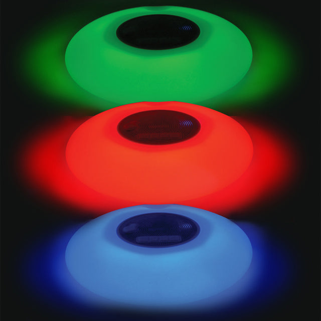 Altavoz “bluetooth” flotante. Luz LED multicolor brillante.