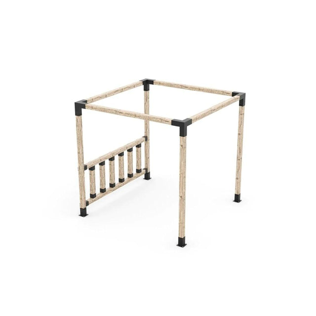 Any Size Pergola Kit with Post Wall for 4x4 Wood Posts