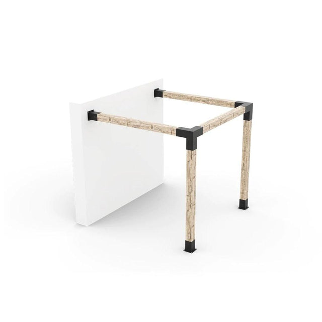 Kit de pergola à montage mural de toute taille pour poteaux en bois 6x6