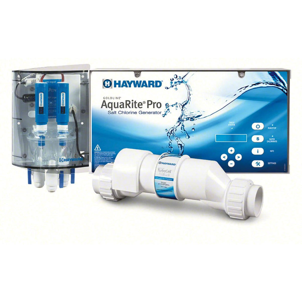 Hayward AquaRite PRO Digital - Système au sel pour Piscine Creusée