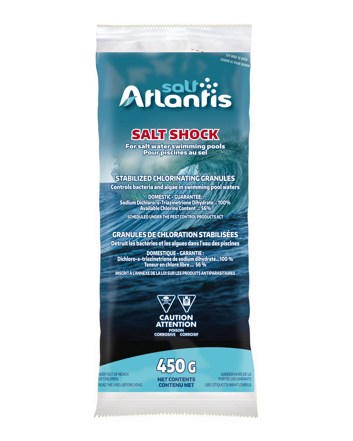 Atlantis SALT SHOCK 450g - Shock Treatment for Saltwater Pool