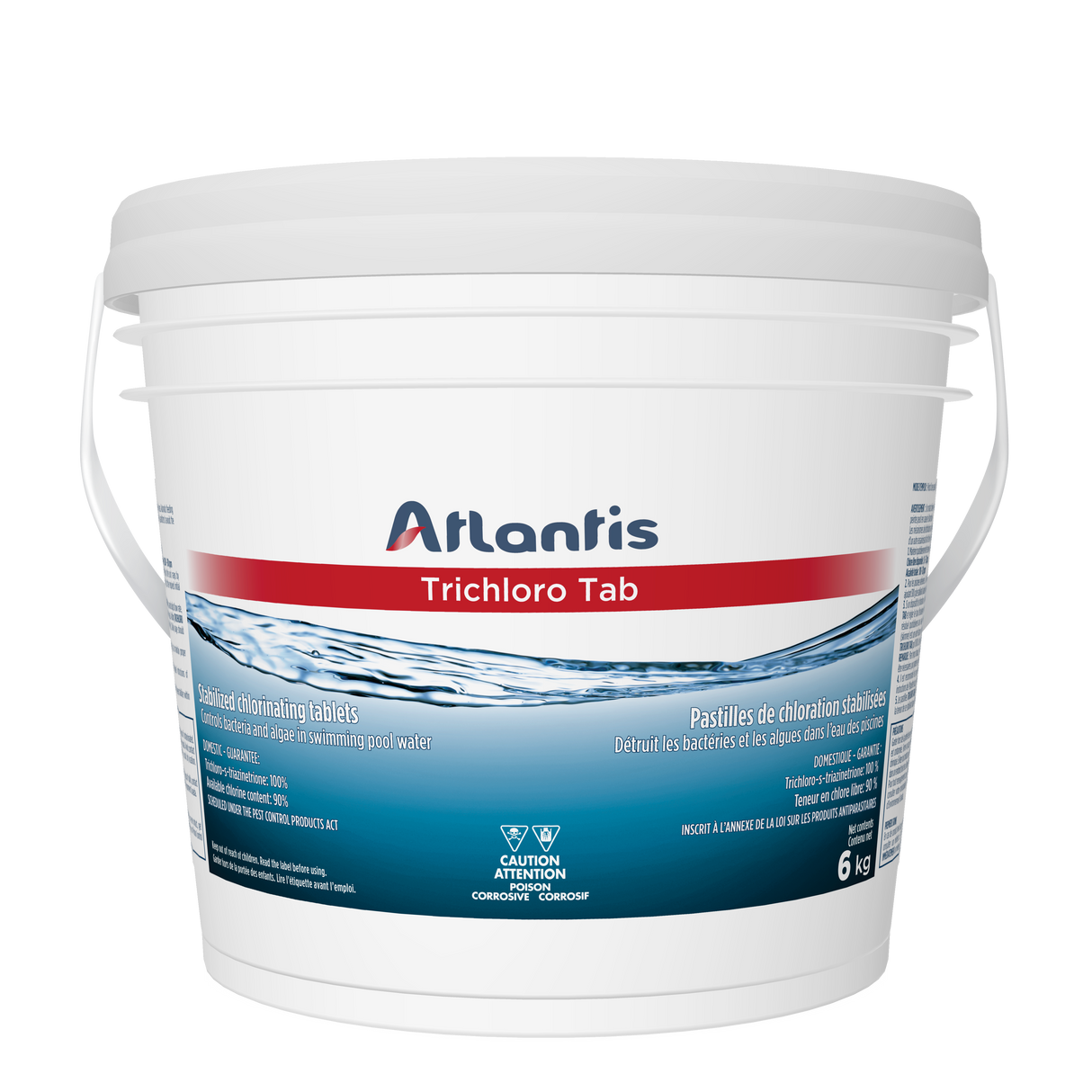 Atlantis TRICHLORO TAB 6 kg - Pastilles de Chlore Stabilisées 3'' (200g)
