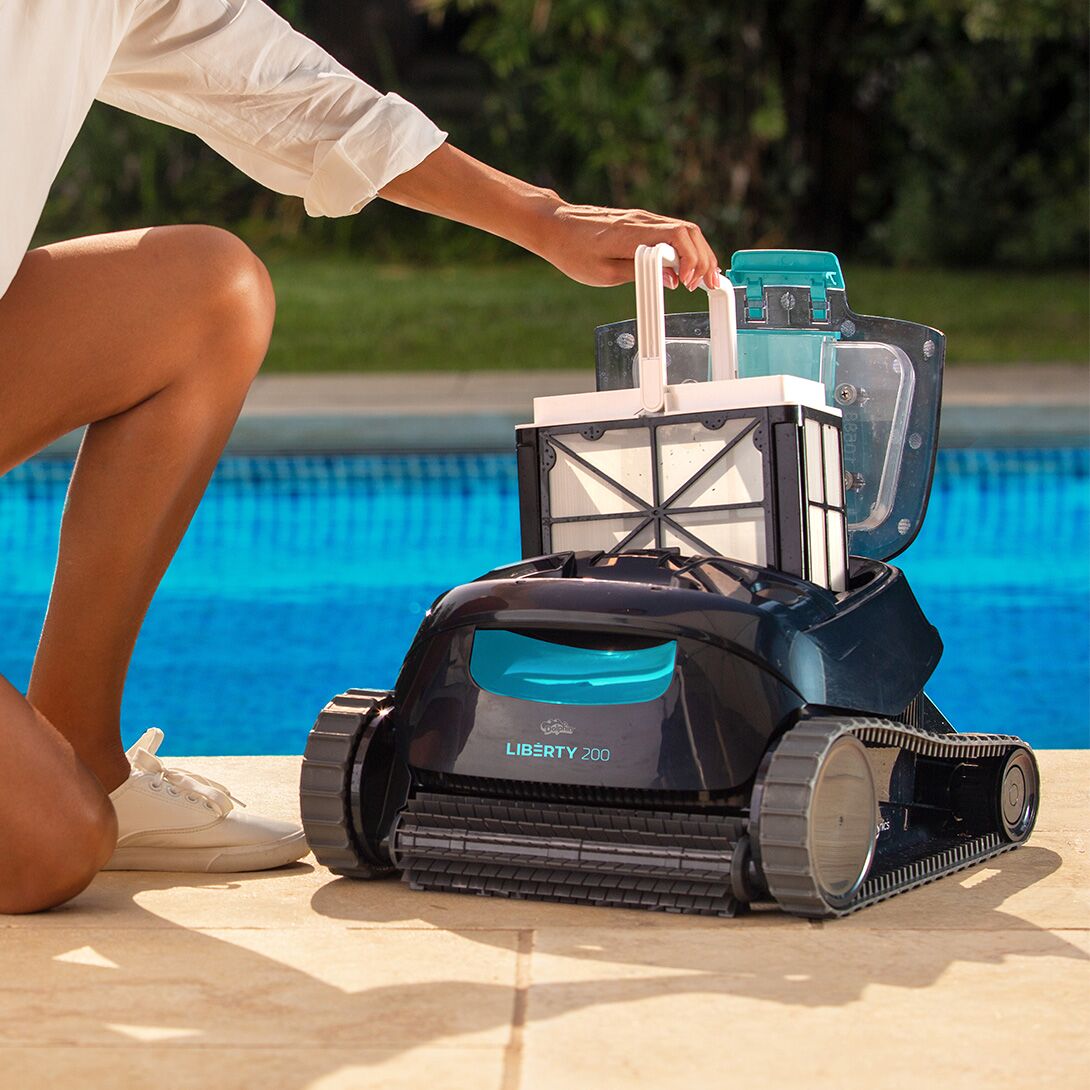Maytronics Dolphin Liberty 200 Sans Fil - Robot Nettoyeur pour Piscine Creusée