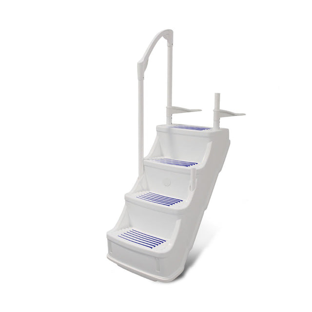 Escaleras regulables para piscinas elevadas