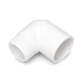 Coude 90° (Vissé Mâle X Collé Femelle) - PVC Schedule 40 Blanc