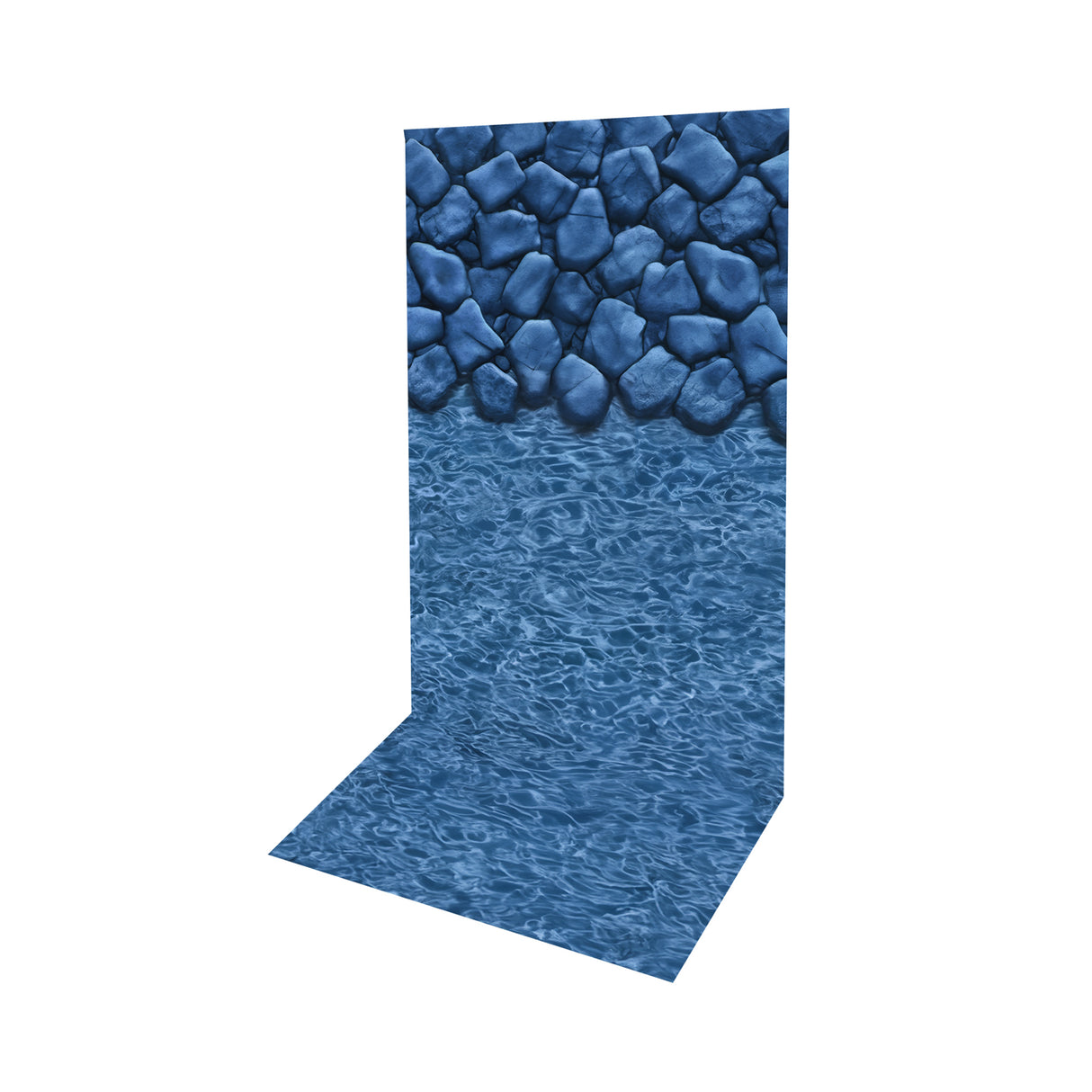Boulder Swirl Overlap 12' Round & Wall 48'' to 54'' - Above Ground Pool Liner