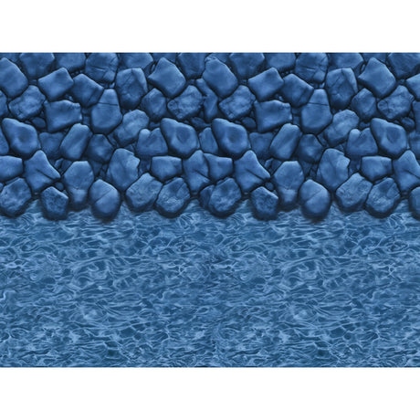 Boulder Swirl Overlap 12' Round & Wall 48'' to 54'' - Above Ground Pool Liner