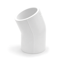 Coude 22 1/2° (Collé X Collé) - PVC Schedule 40 Blanc