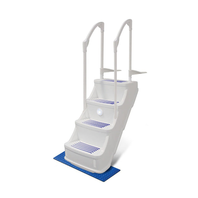 Escaleras regulables para piscinas elevadas