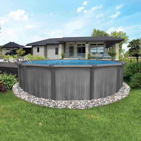 GoPool Greyson Full Resin 12' Round & 52" Wall - Above Ground Pool