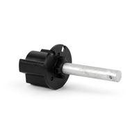SCR3 Plastic adapter with aluminum axle (Ø 90 mm, wheel side)