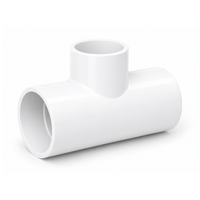 Reductor TEE (Pegado X Pegado X Pegado) - PVC Schedule 40 Blanco