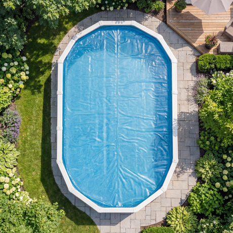 11 mil Clear Solar Cover – 12' x 24' Oval