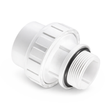 Union Dévissable avec O-Ring (Vissé Mâle X Collé Femelle) -  PVC Schedule 40 Blanc