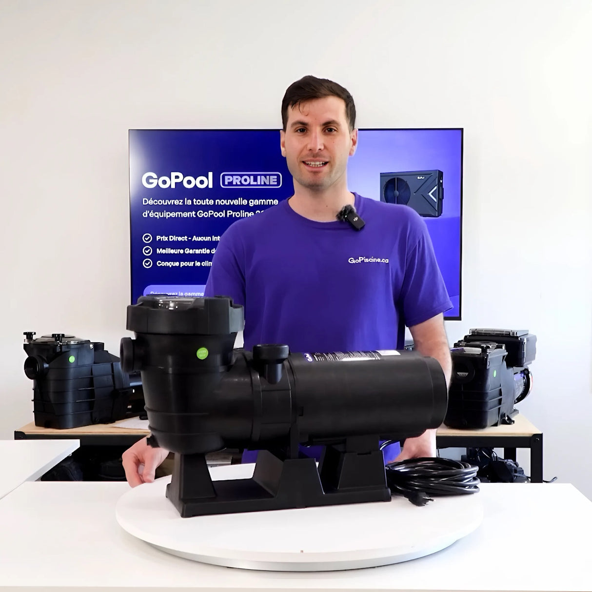 Bomba GoPool AG1 de 1 velocidad - 1,5 hp para piscinas elevadas