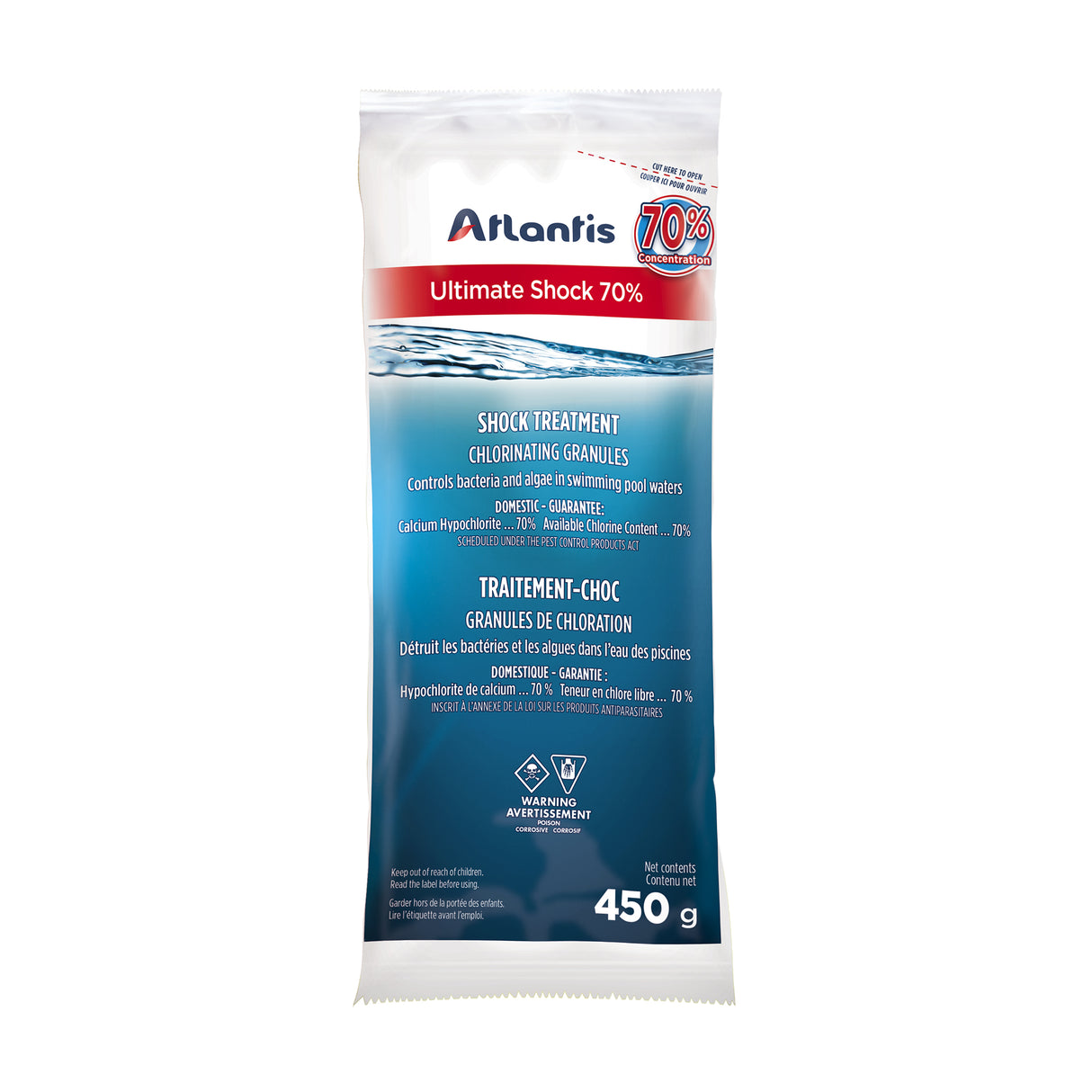 Atlantis ULTIMATE SHOCK 70% - 1.8kg - Shock Treatment with Chlorine