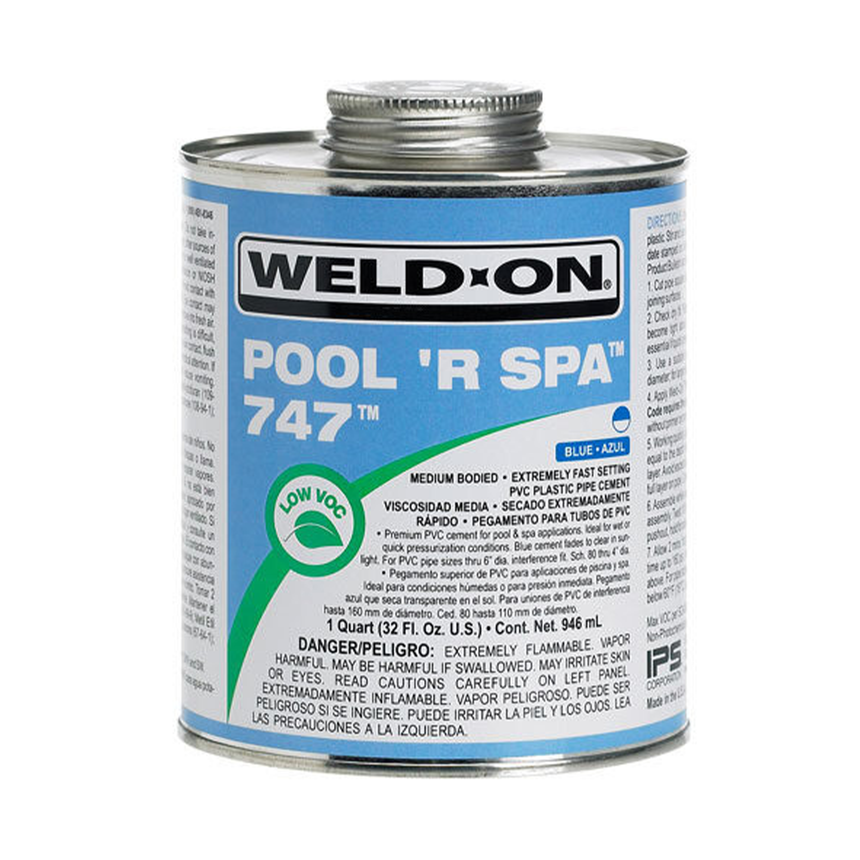 Colle à PVC Flexible et Rigide Weld-On #747 - Séchage Ultra-rapide | Viscosité Moyenne