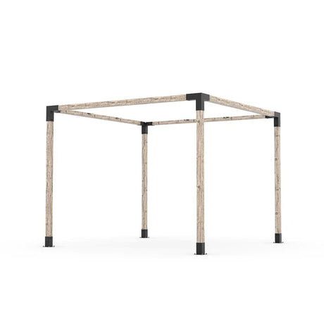 Kit de Pérgola con VELA DE SOMBRA para Postes de Madera 4x4