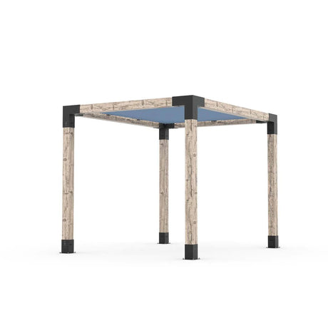Kit de pérgola con vela de sombra para postes de madera de 6x6