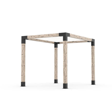 Kit de pérgola con vela de sombra para postes de madera de 6x6