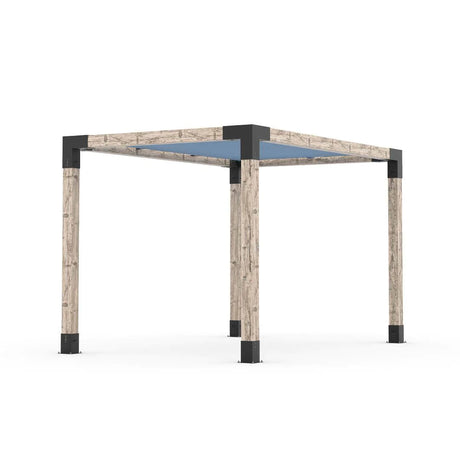 Kit de pérgola con vela de sombra para postes de madera de 6x6