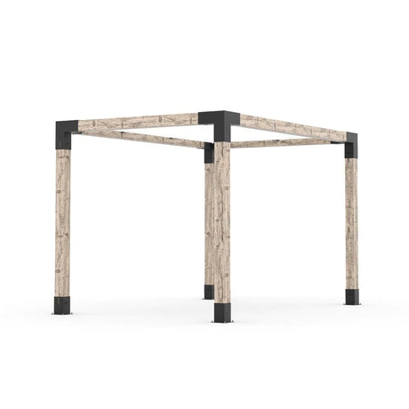 Kit de pérgola con vela de sombra para postes de madera de 6x6