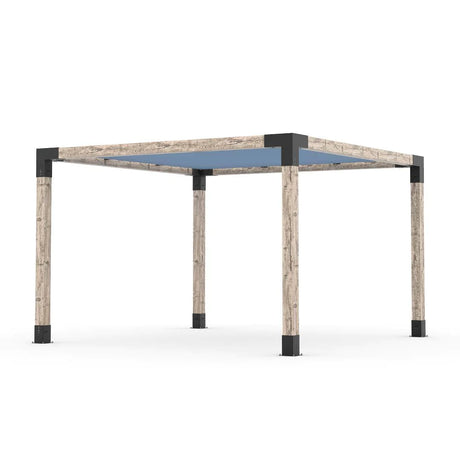 Kit de pérgola con vela de sombra para postes de madera de 6x6