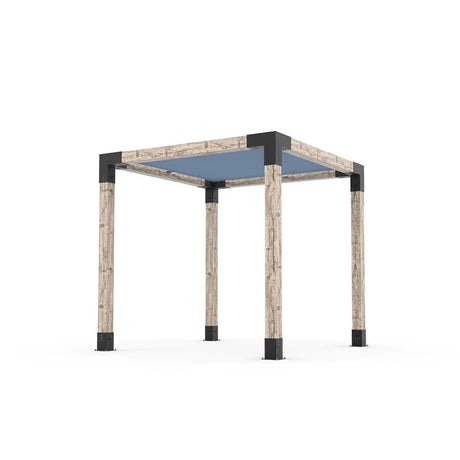 Kit de pérgola con vela de sombra para postes de madera de 6x6