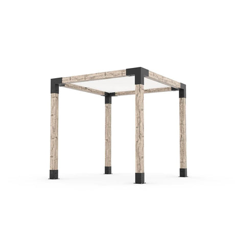 Kit de pérgola con vela de sombra para postes de madera de 6x6