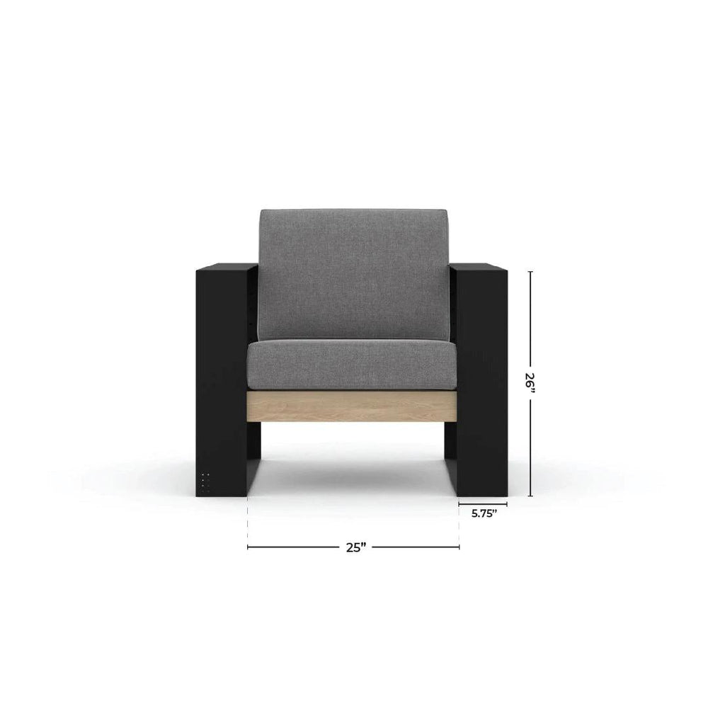 Small modern Muskoka chair with cushions