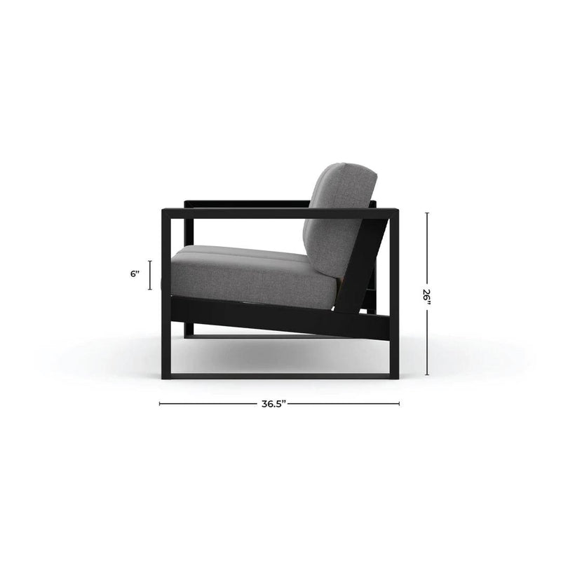 Conjunto de sofá de dos plazas moderno Muskoka con cojines 