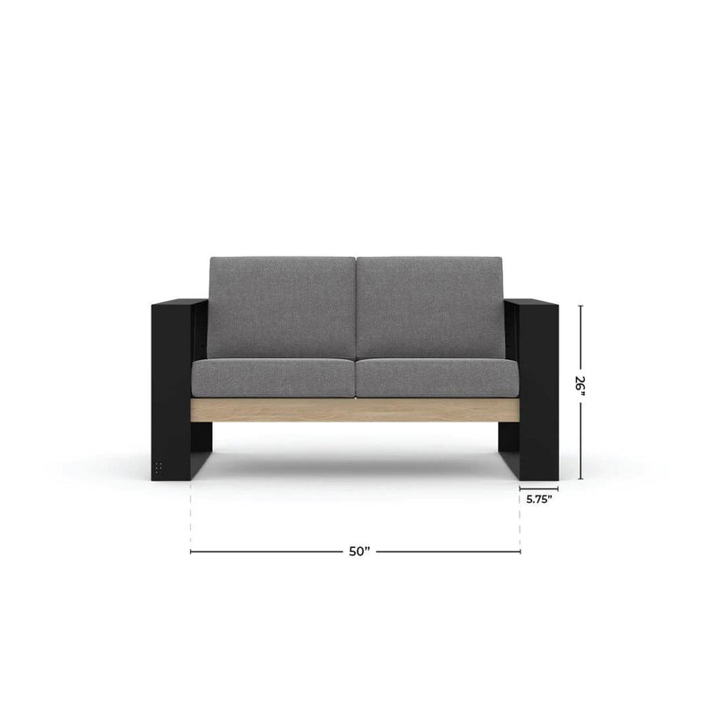 Conjunto de sofá de dos plazas moderno Muskoka con cojines 