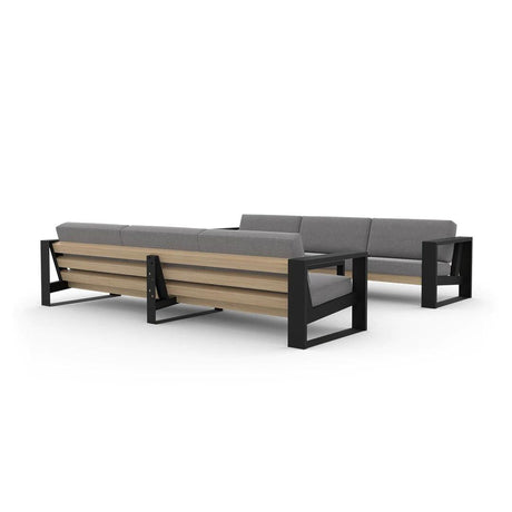Moderno conjunto de sofás tamaño queen Muskoka de 3 piezas
