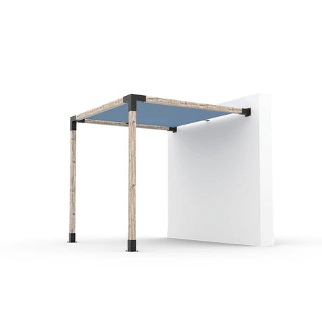 Kit de pérgola de montaje en pared con vela de sombra para postes de madera de 4 x 4