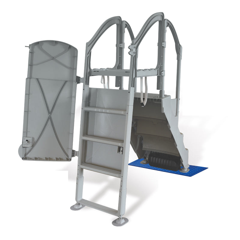 Fijación de escalera con correas (solo exterior)