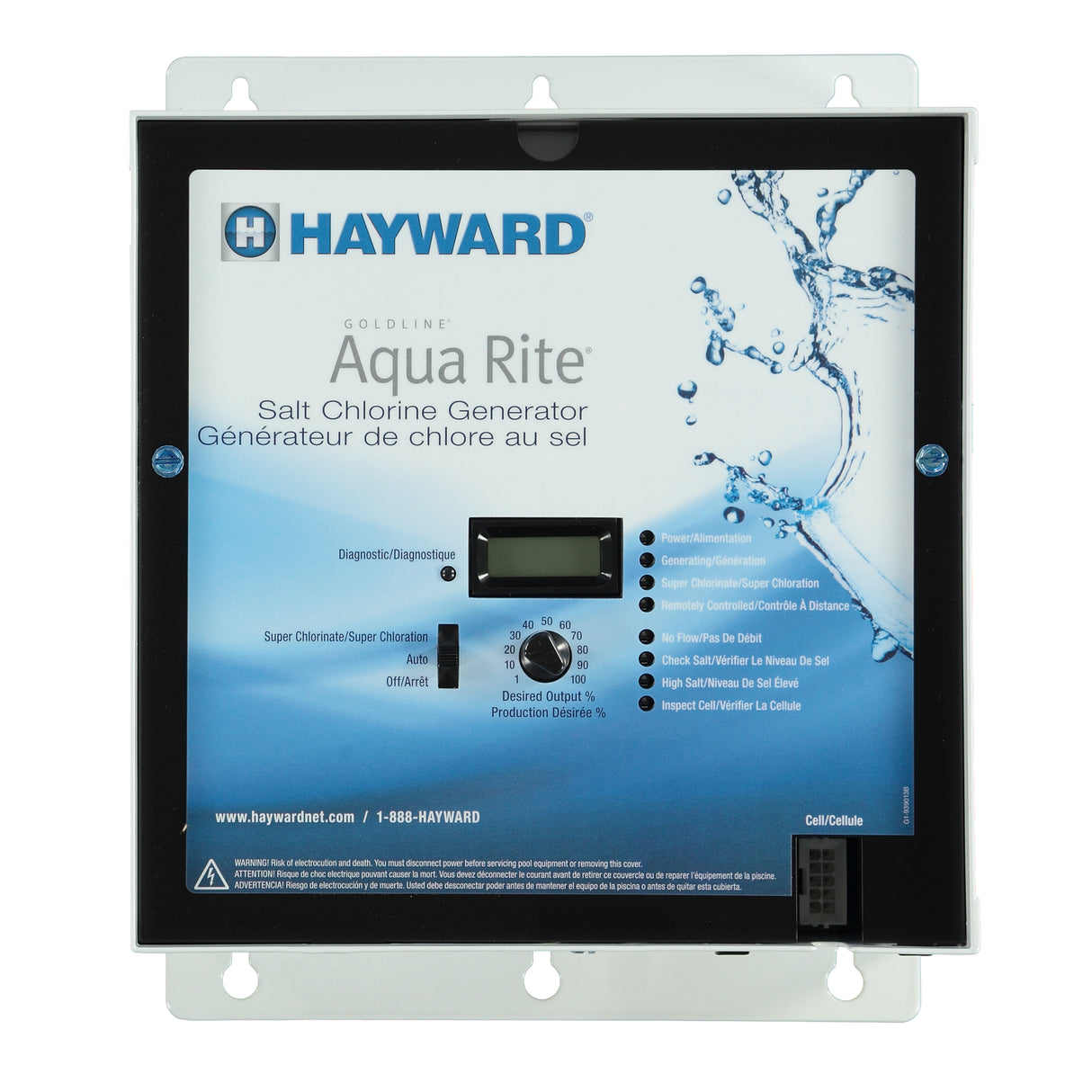 Hayward AquaRite XL TurboCell 3 (60 000 L /15 000 Gal) - Système au sel pour Piscine Creusée