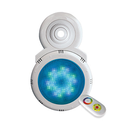Luz LED decorativa multicolor para retorno de agua.