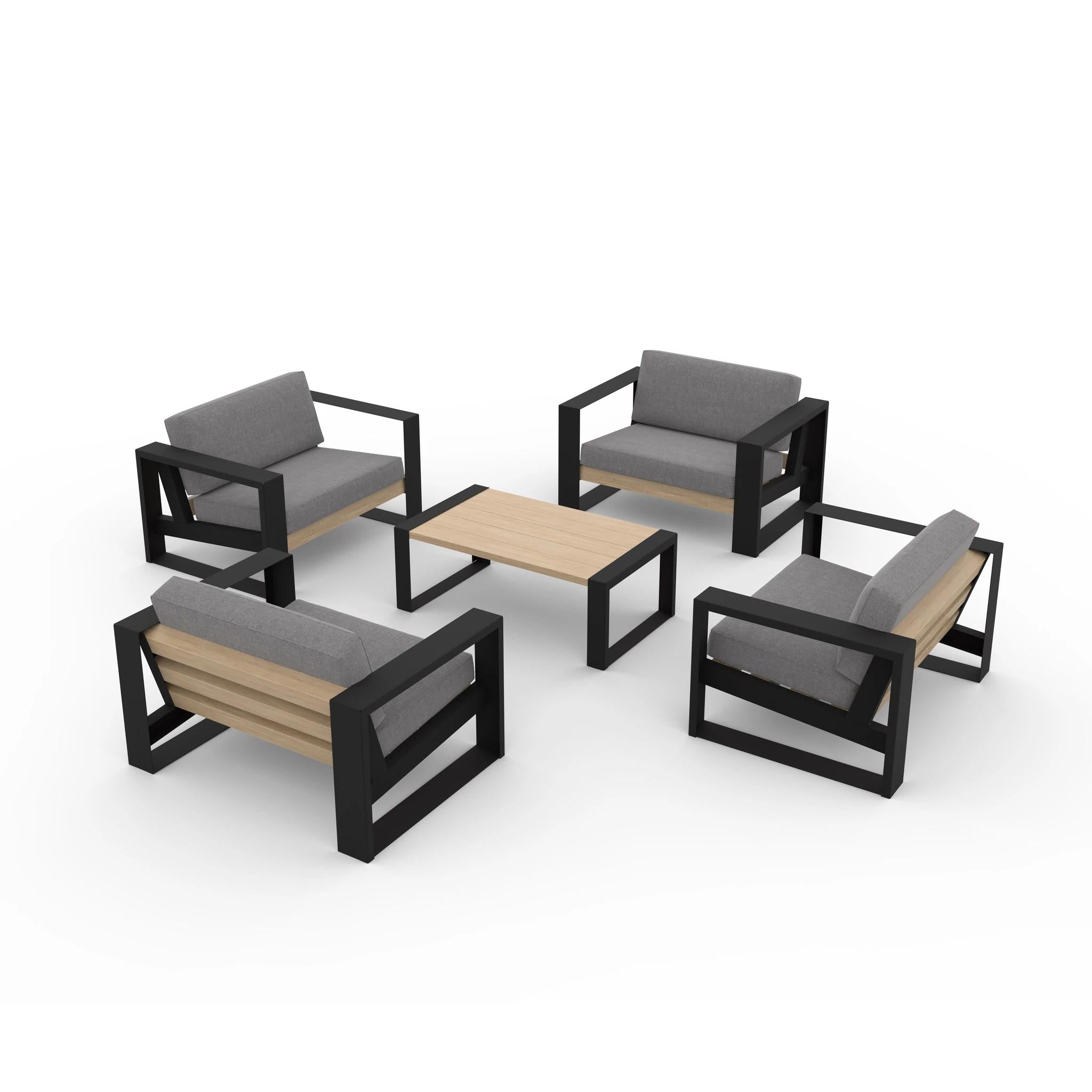 Ensemble de chaises Muskoka modernes 5 pièces